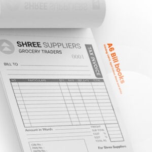 Bill Book - A6 - Single Color