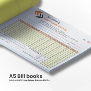 Bill Book - A5 - Multi Color - CMYK