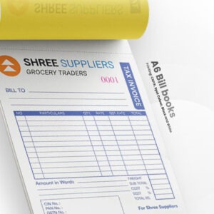 Bill Book - A6 - Multi Color - CMYK