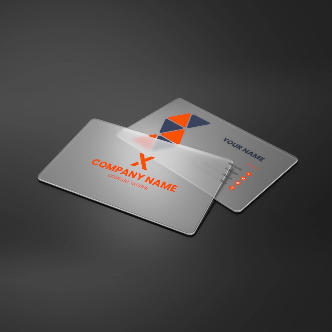 Transparent Business Cards - Single Side - Image 4