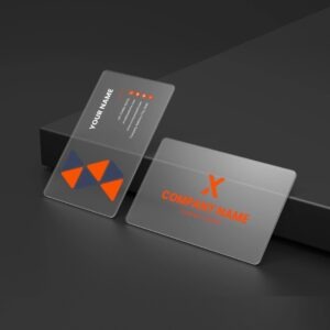 Transparent Business Cards - Single Side