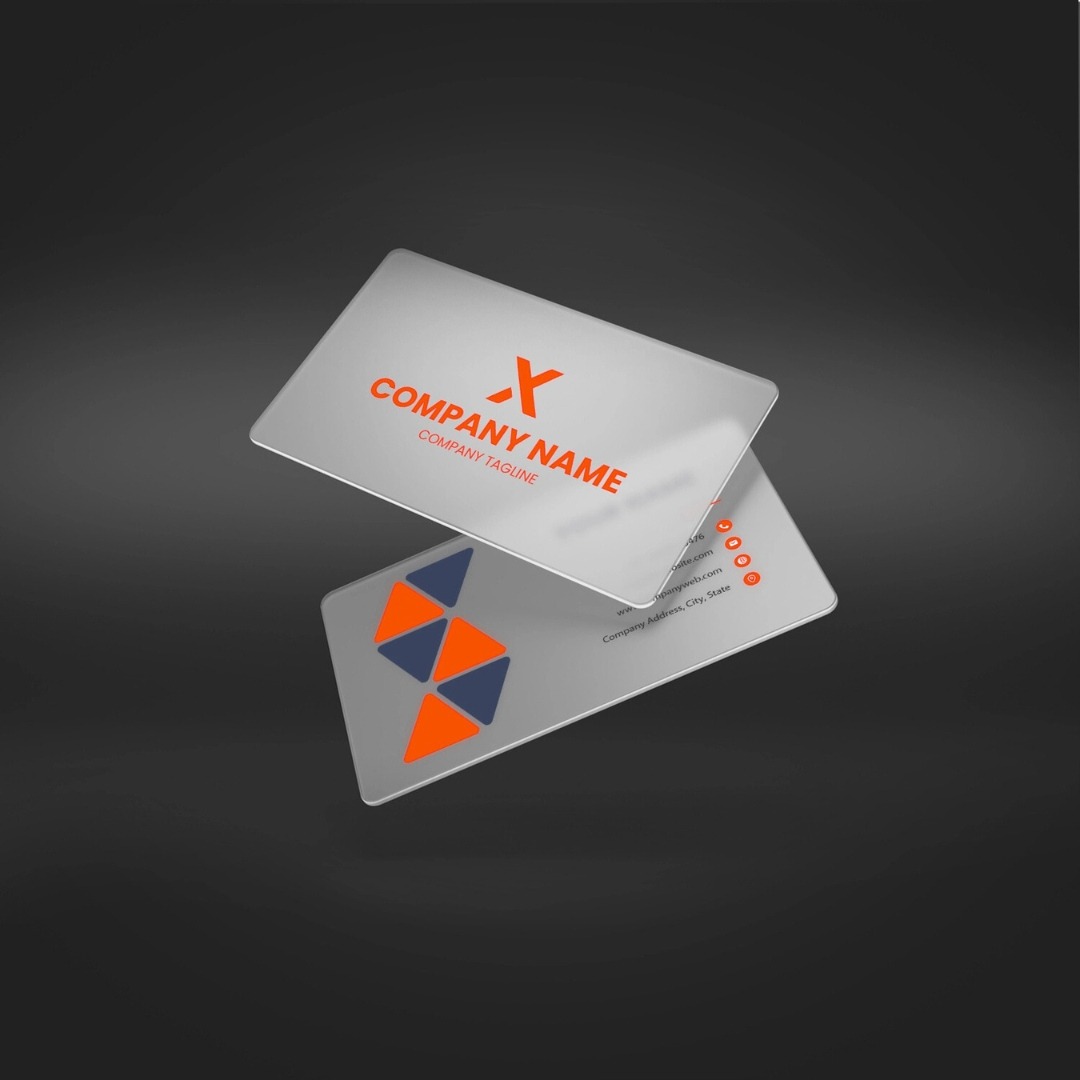 Transparent Business Cards - Single Side - Image 3