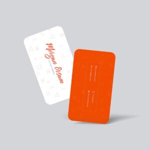 Velvet + UV + Gold Foil - Business Cards - Double Side